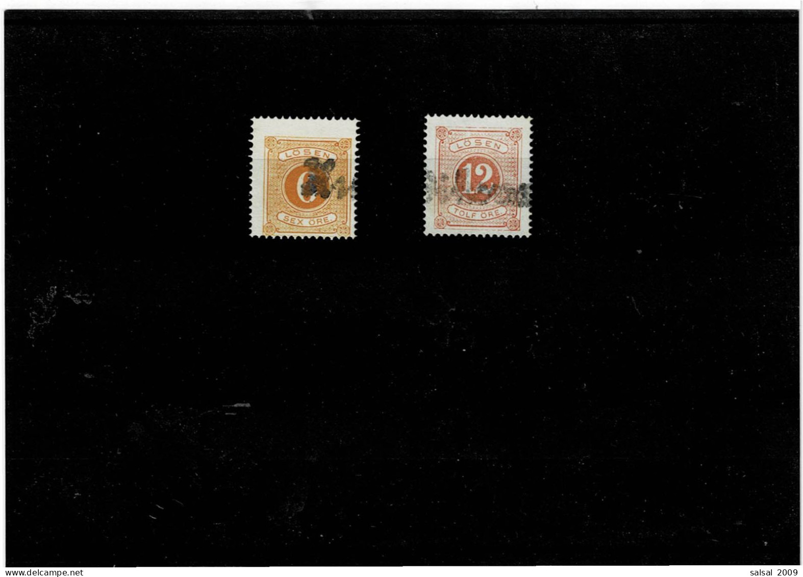 SVEZIA ,Segnatasse ,usati ,qualita Splendida - Revenue Stamps