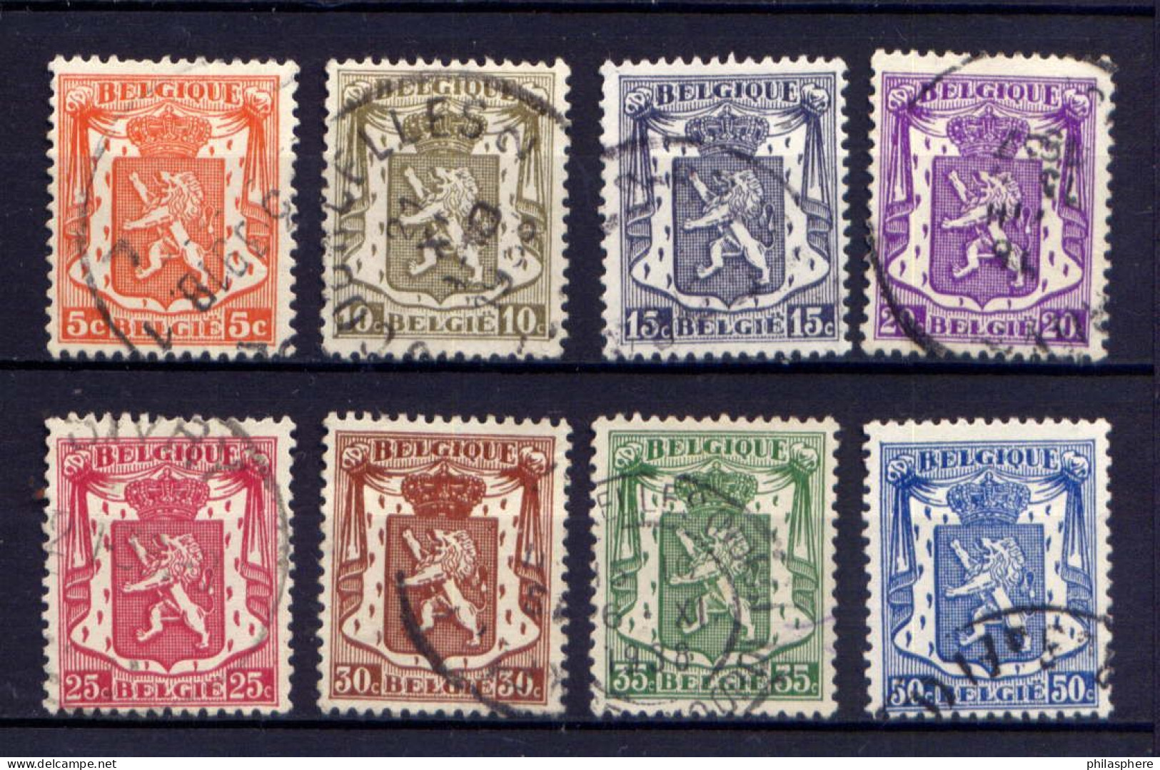 Belgien Nr.415/22          O  Used            (1883) - 1935-1949 Kleines Staatssiegel