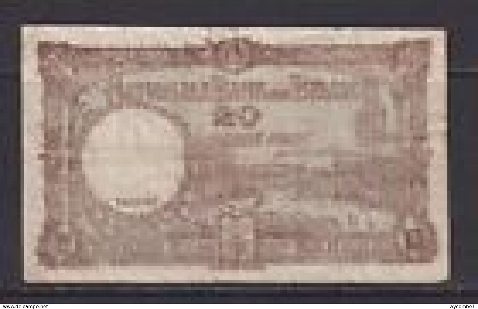 BELGIUM - 1944 20 Francs Circulated Banknote - Sonstige & Ohne Zuordnung