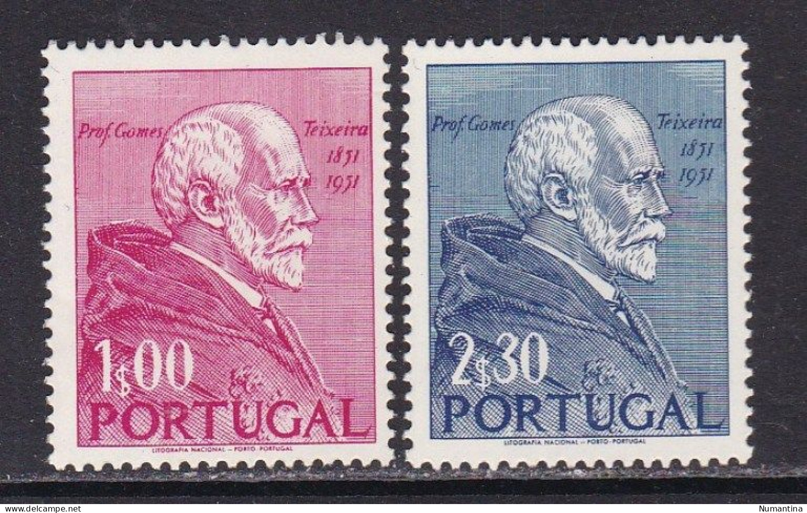 PORTUGAL - 1952 - Yvert 753/754 - Gomez Teixeira - MNH - Nuovi