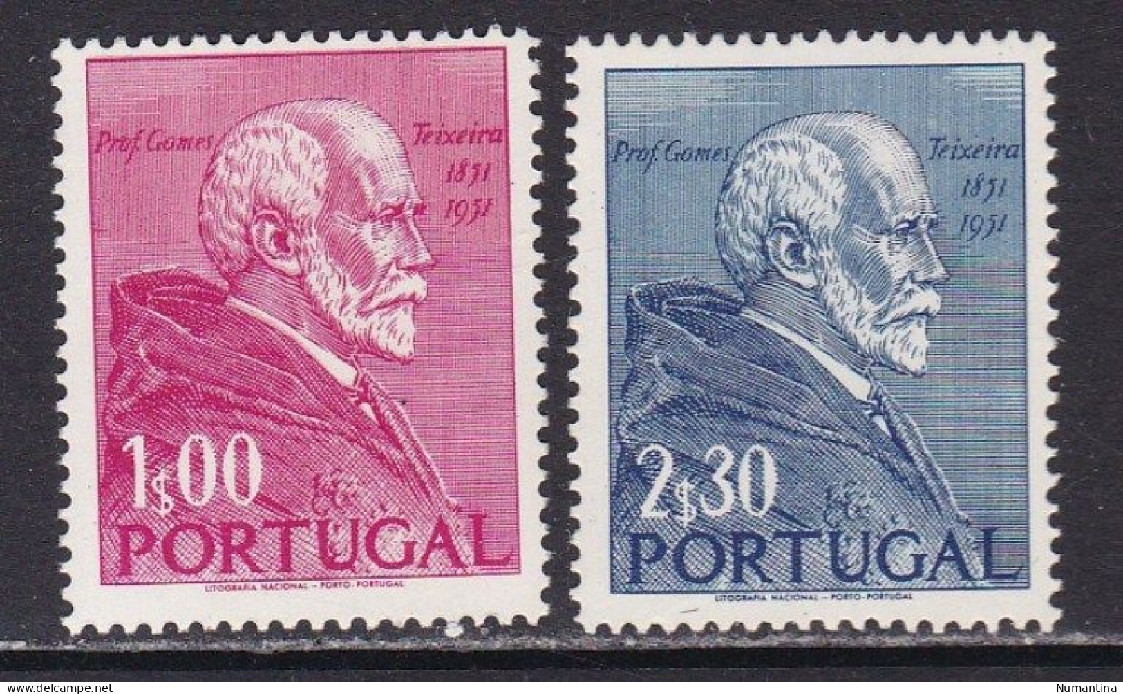 PORTUGAL - 1952 - Yvert 753/754 - Gomez Teixeira - MNH - Ongebruikt