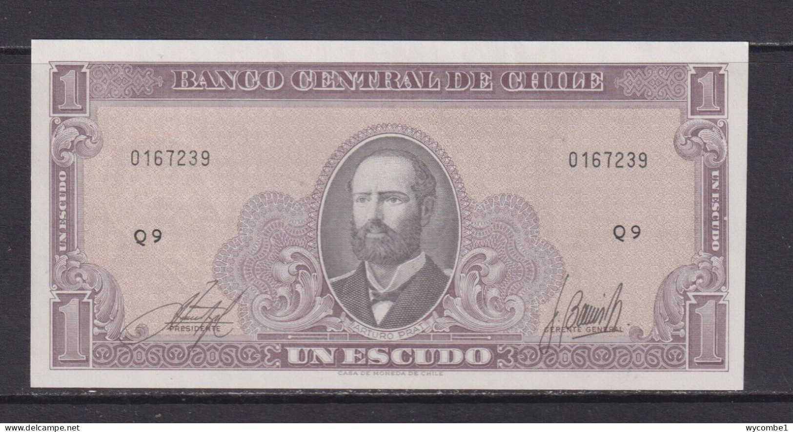 CHILE - 1964 1 Escudo Uncirculated Banknote - Chile