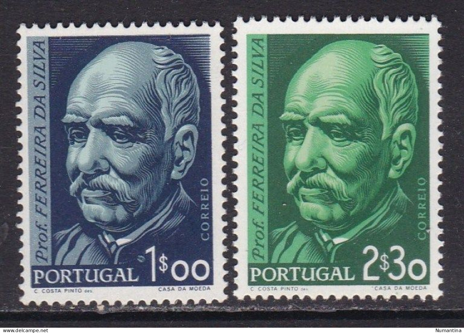 PORTUGAL - 1956 - YVERT 829/830 - Ferreira Da Silva - MNH - Nuevos