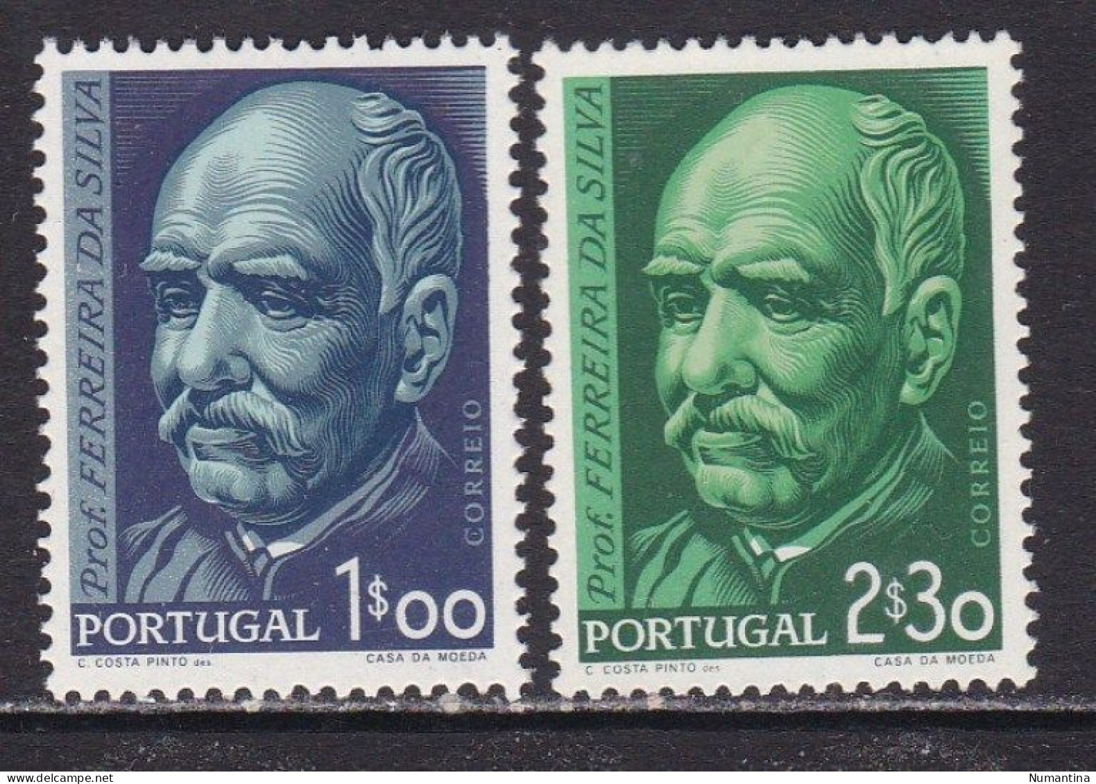 PORTUGAL - 1956 - YVERT 829/830 - Ferreira Da Silva - MNH - Nuovi