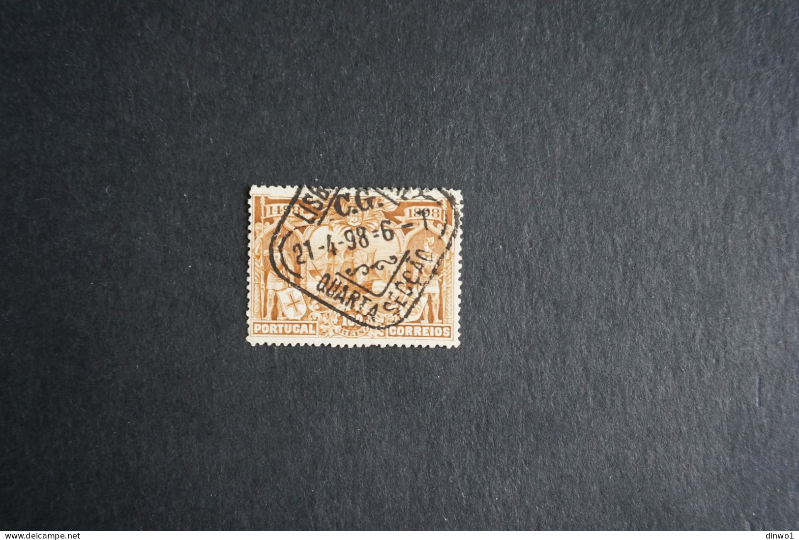 (T1) Portugal 1898 Vasco Gama 100 R - Af. 154 (Used) - Unused Stamps