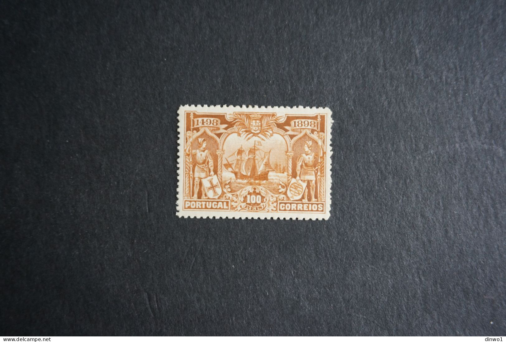 (T1) Portugal 1898 Vasco Gama 100 R - Af. 154 (MH) - Unused Stamps