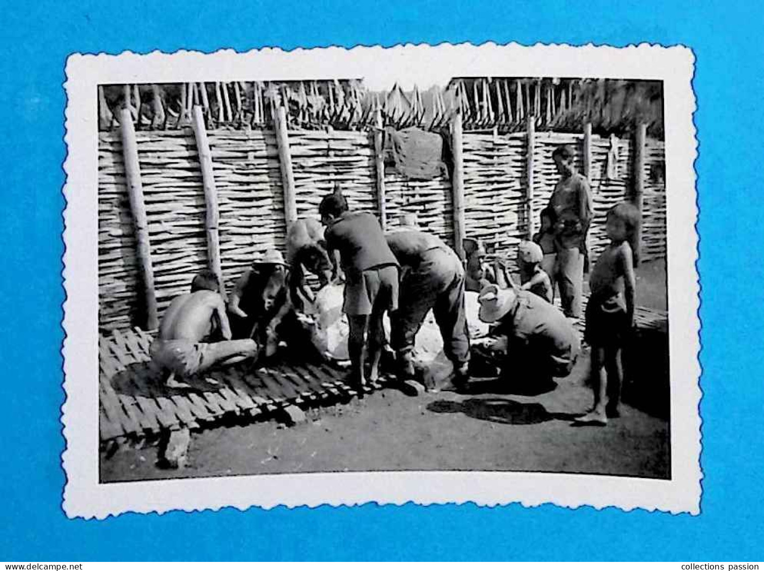 Photographie, Souvenir D'Indochine, 90 X 65 Mm, Trophée De Chasse - Guerra, Militari