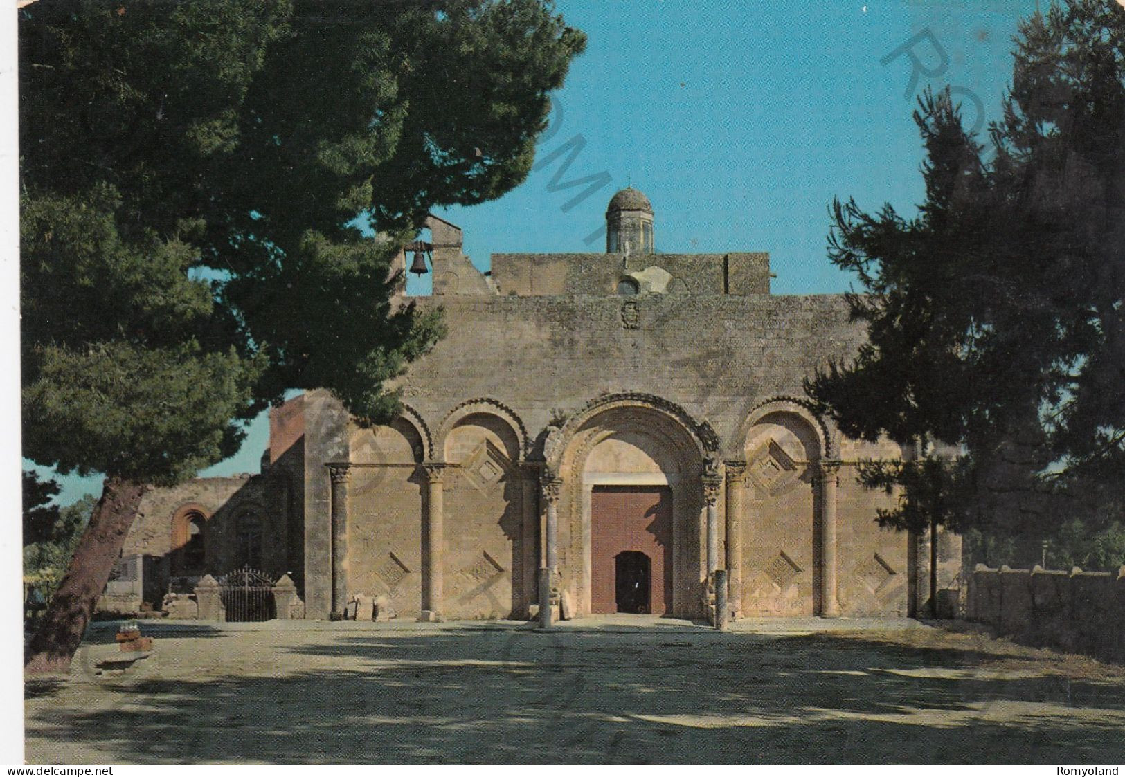 CARTOLINA  MANFREDONIA,PUGLIA-CHIESA MARIA SS.DI SIPONTO-MEMORIA,CULTURA,IMPERO ROMANO,BELLA ITALIA,NON VIAGGIATA - Manfredonia