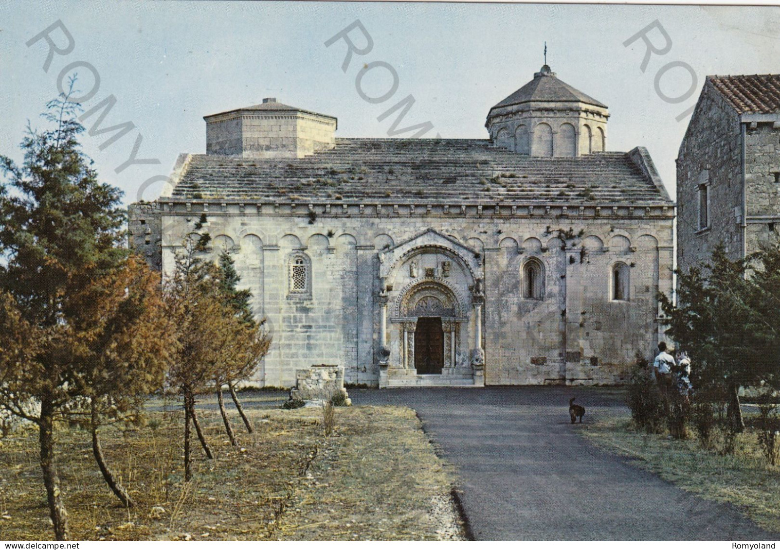 CARTOLINA  MANFREDONIA,PUGLIA-CHIESA DI SAN LEONARDO-MEMORIA,CULTURA,IMPERO ROMANO,BELLA ITALIA,NON VIAGGIATA - Manfredonia