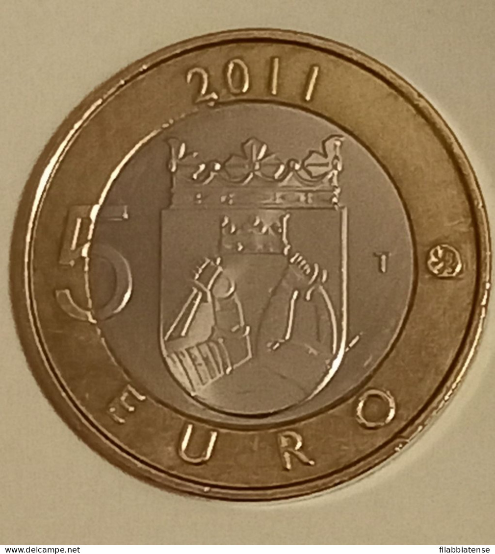 2011 - Finlandia 5 Euro - Province Storiche - Karelia     ------- - Finland