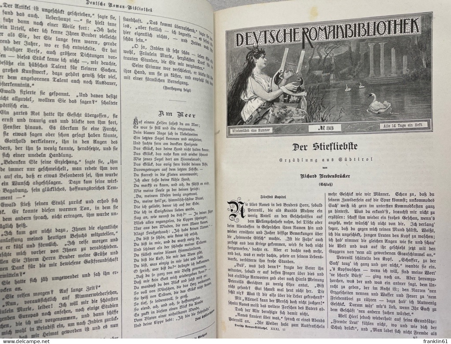 Deutsche Roman-Bibliothek. 31. Jahrgang. Zweiter Band. 1903