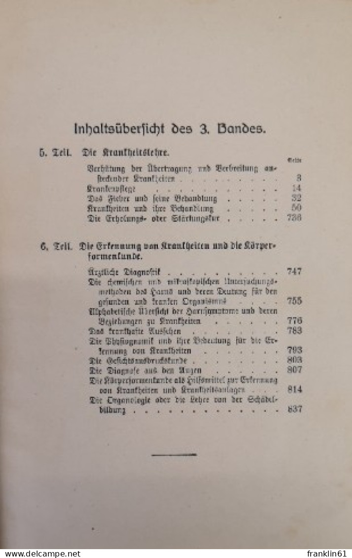 Platen Die Neue Heilmethode Lehrbuch Der Naturgemäßen Lebensweise, - Lexika