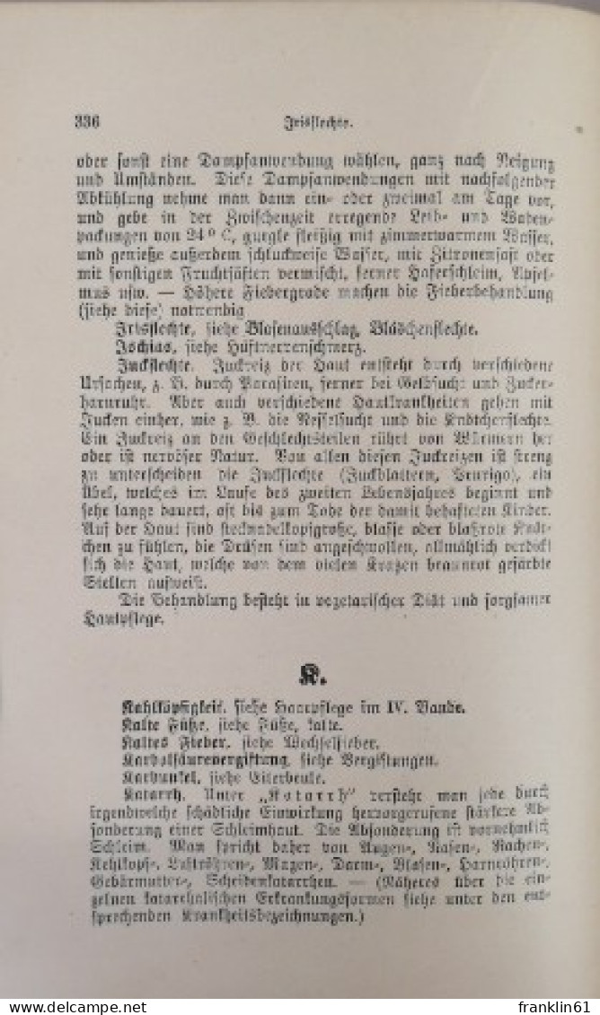 Platen Die Neue Heilmethode Lehrbuch Der Naturgemäßen Lebensweise, - Lexicons