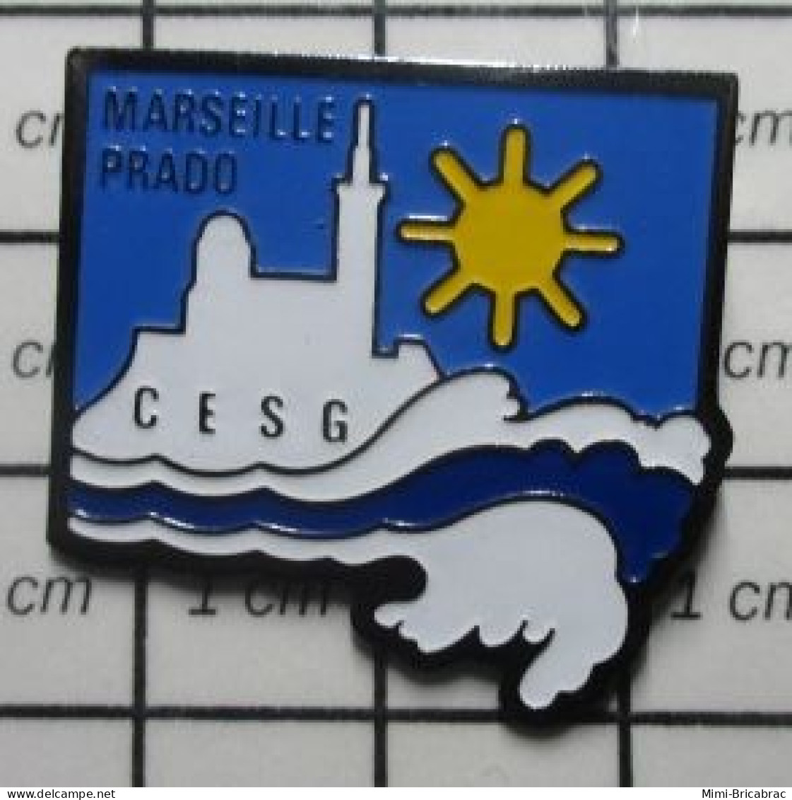 1819 Pin's Pins / Beau Et Rare / BANQUES / CESG MARSEILLE PRADO COMITE D'ENTREPRISE SOCIETE GENERALE - Banques