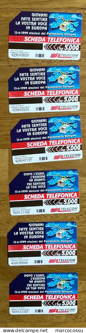 Schede Telefoniche Serie Elezioni Europa - Other & Unclassified