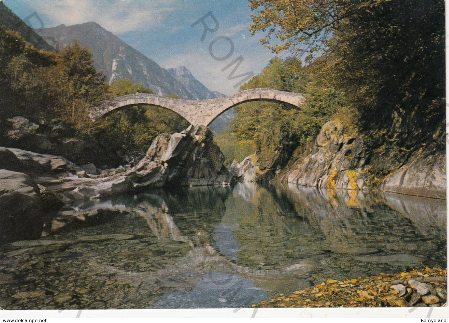 CARTOLINA  LAVERTEZZO,TICINO,SVIZZERA-VALLE VERZASCA-PONTE DEI SALTI-NON VIAGGIATA - Lavertezzo 