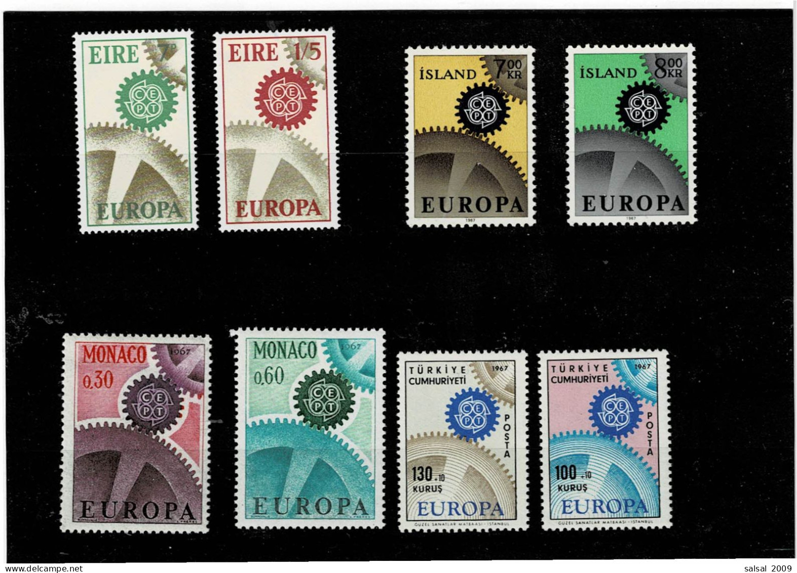 TEMATICA ,EUROPA-CEPT ,1967 ,MNH ,qualita Splendida - 1967