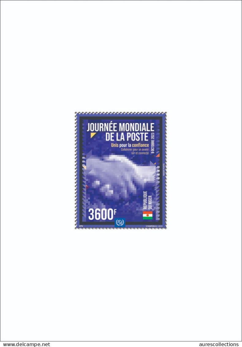 NIGER 2023 - SHEET 1V - WORLD POST DAY UPU JOINT ISSUE - LUXE MNH - UPU (Union Postale Universelle)