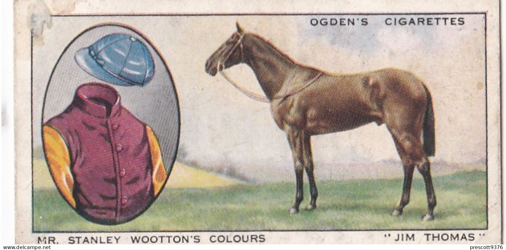 Prominent Race Horses Of 1933 - Ogdens Cigarette Card - 19 "Jim Thomas" - Ogden's