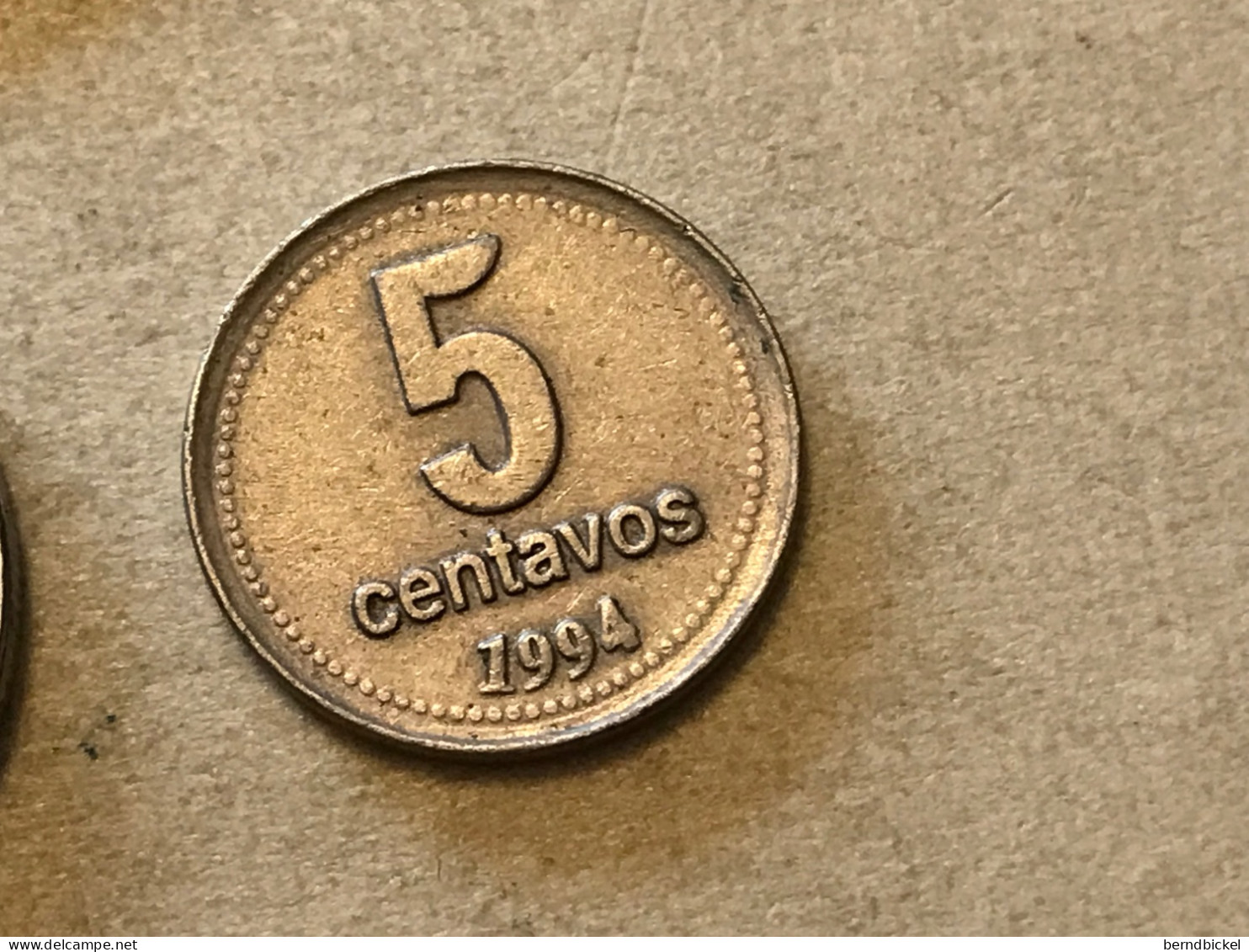 Münze Münzen Umlaufmünze Argentinien 5 Centavos 1994 - Argentine