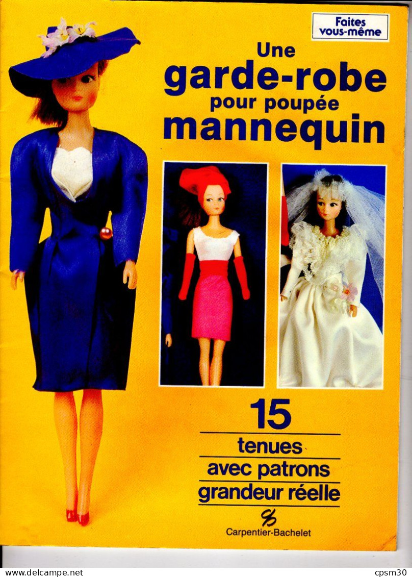 Livre, Une Garde-robe Pour Poupées Manequin (15 Tenues Avec Patron Grandeur Réelle) 1990 - Muñecas