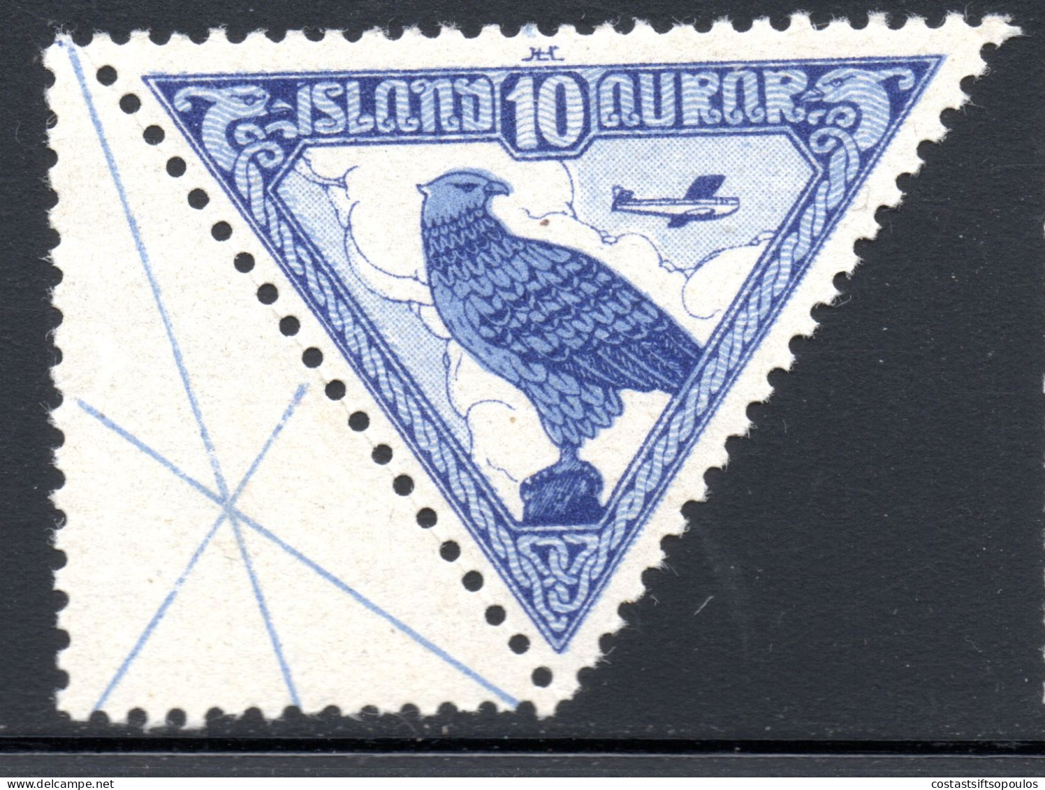 2284. ISLAND. 1930 FALCON # 3 MNH - Luftpost