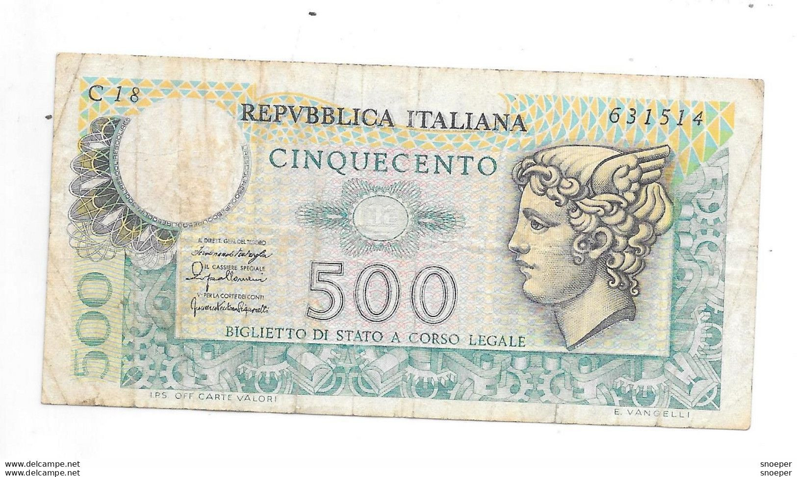 *italy 500 Lire 1976   95 - 500 Lire