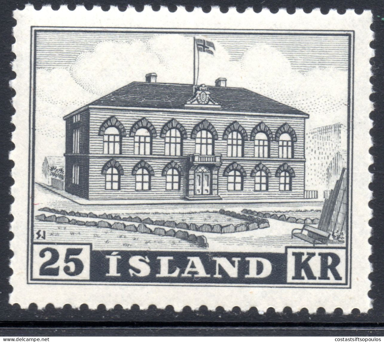 2286. ISLAND. 1952 PARLIAMENT # 238 MNH - Unused Stamps