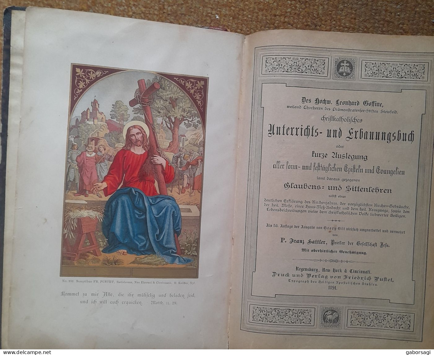 Hrisikatolisches Unterrichs- Und Erbauungsbuch - Leonard Goffine - Christendom