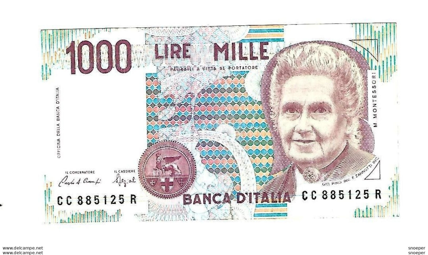 Italy 1000 Lire 1990  Km 114a  Xf+ - 1000 Lire