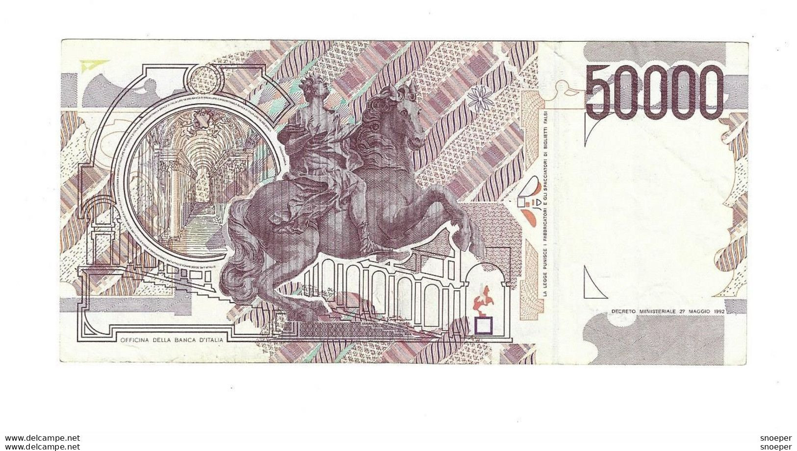 *italy 50000 Lire 1992   116b - 50000 Liras