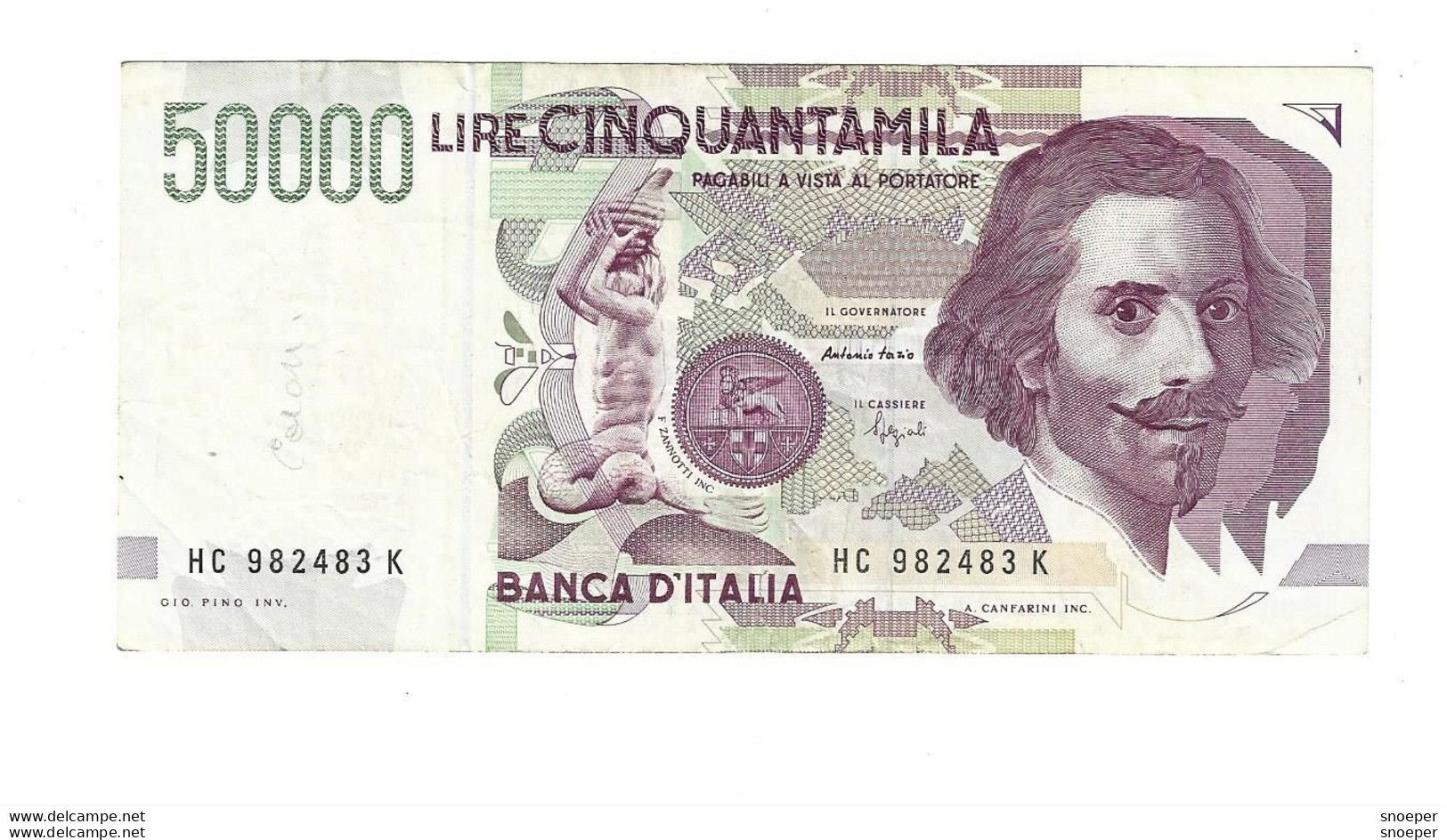 *italy 50000 Lire 1992   116b - 50000 Lire