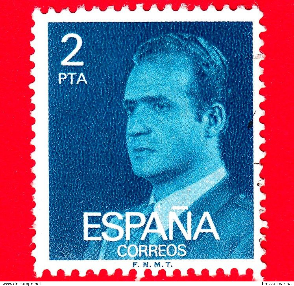 SPAGNA - Usato - 1983 -  Ritratto A Mezzo Busto Del Re Juan Carlos I (1976-1984) (volta A Sinistra) - 2 Pta - Gebraucht