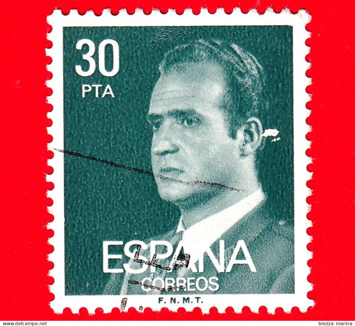 SPAGNA - Usato - 1984 -  Ritratto A Mezzo Busto Del Re Juan Carlos I (1976-1984) (volta A Sinistra) - 30 Pta - Gebraucht