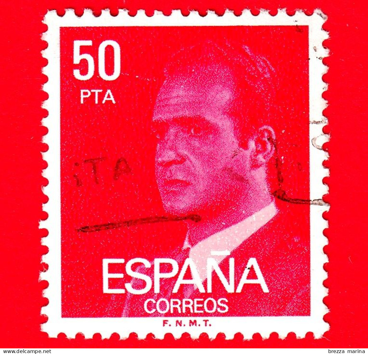 SPAGNA - Usato - 1983 -  Ritratto A Mezzo Busto Del Re Juan Carlos I (1976-1984) (volta A Sinistra) - 50 Pta - Gebruikt