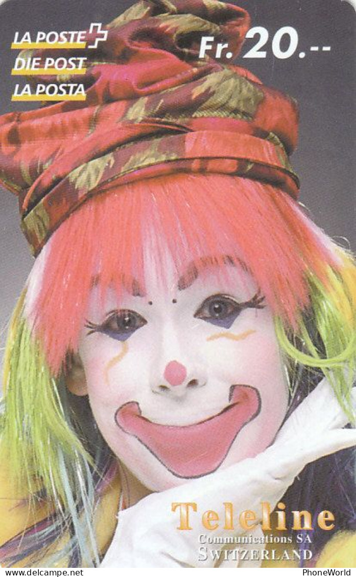 Switzerland, Teleline, La Poste, Clown, Circus - Switzerland