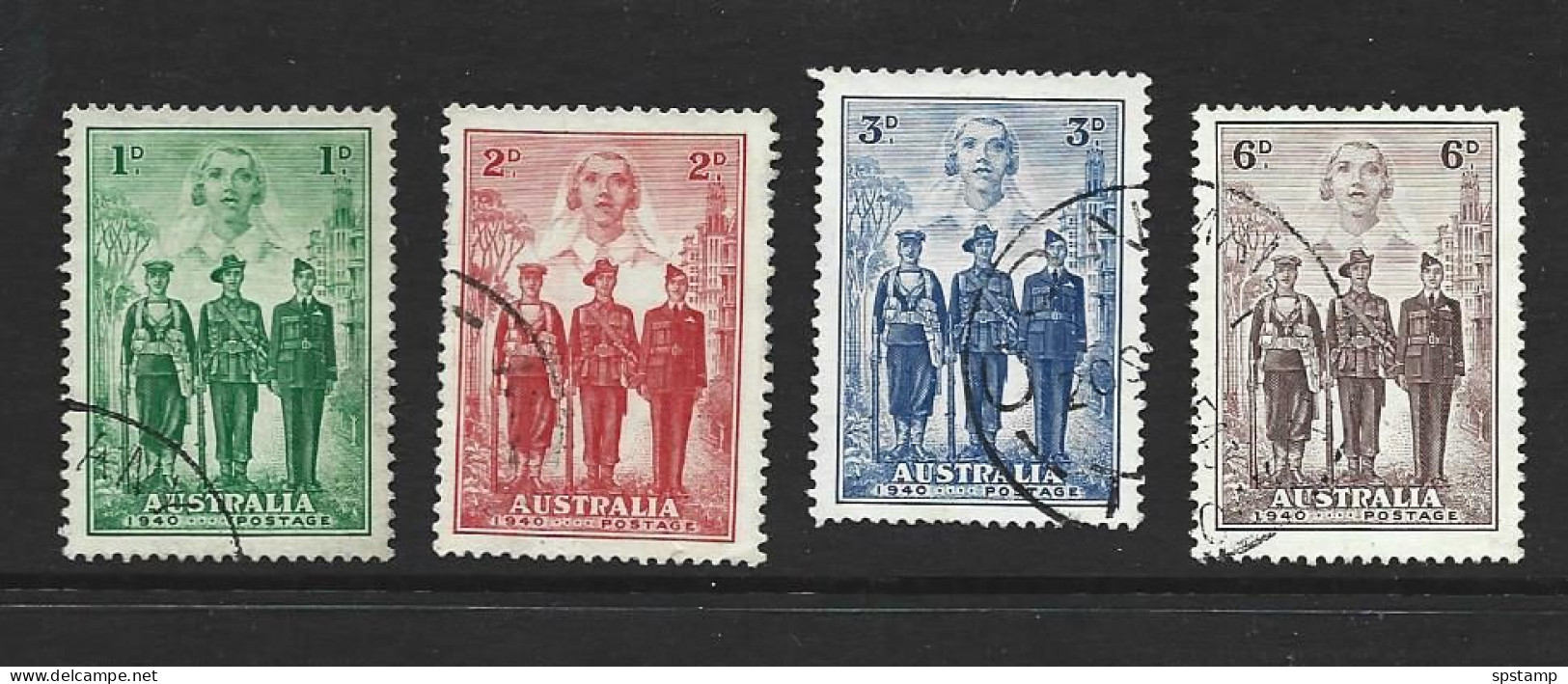 Australia 1940 AIF Armed Forces Set Of 4 FU - Usati