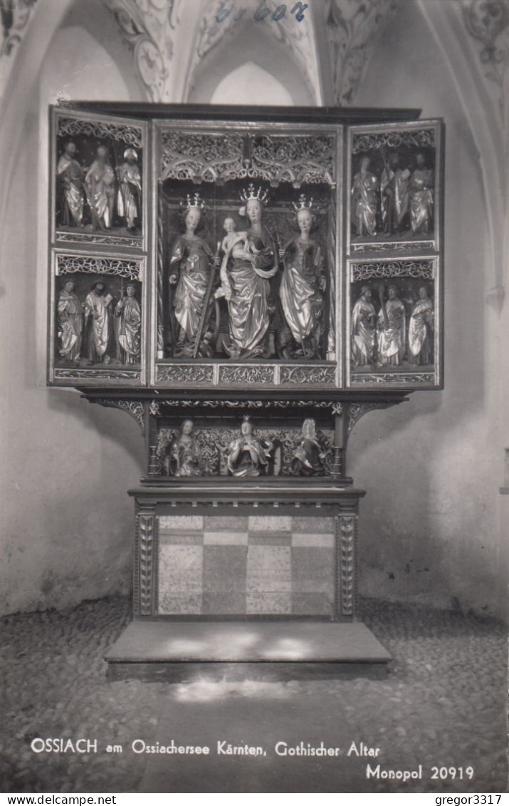 E1953) OSSIACH Am Ossiachersee - Alte FOTO AK -  Gothischer Altar - Ossiachersee-Orte