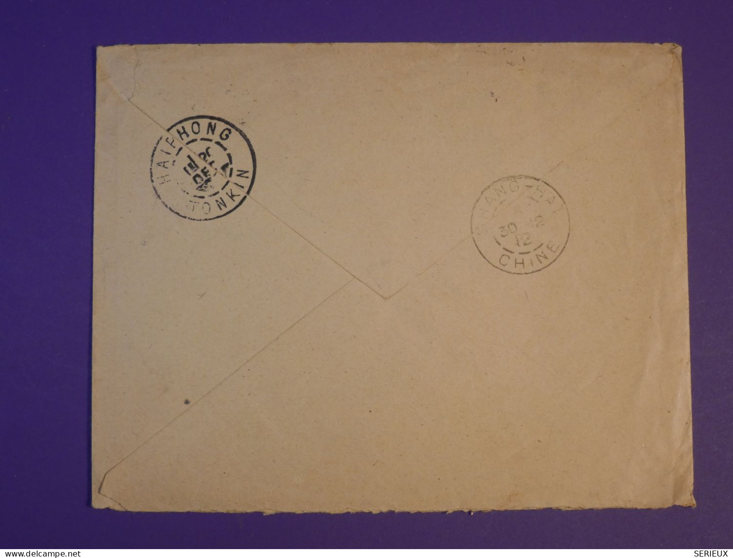 DG1  INDOCHINE BELLE LETTRE 1912 VOIE TRANSSIBERIENNE PETIT BUREAU YENBAY   A  STETTIN ALLEMAGNE   +AFF. INTERESSANT+++ - Lettres & Documents