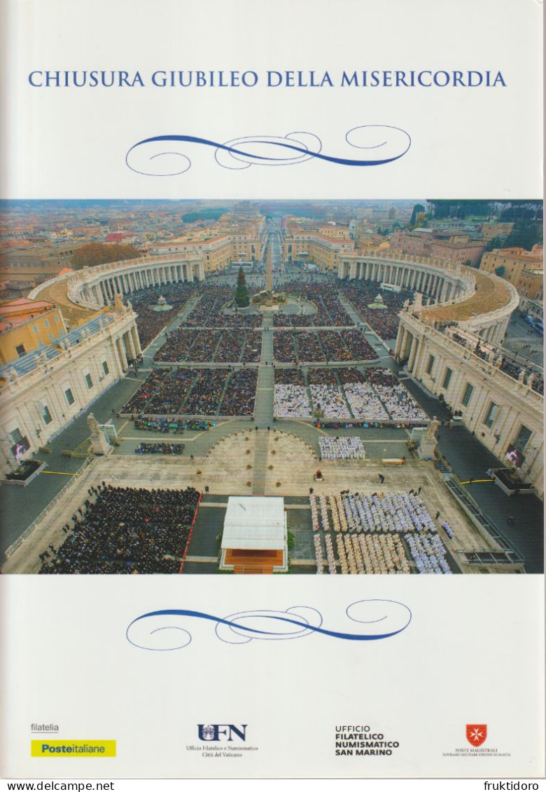 Vatican City Joint Philatelic Folder "Conclusion Of The Jubilee Of Mercy" 2016 - Collections