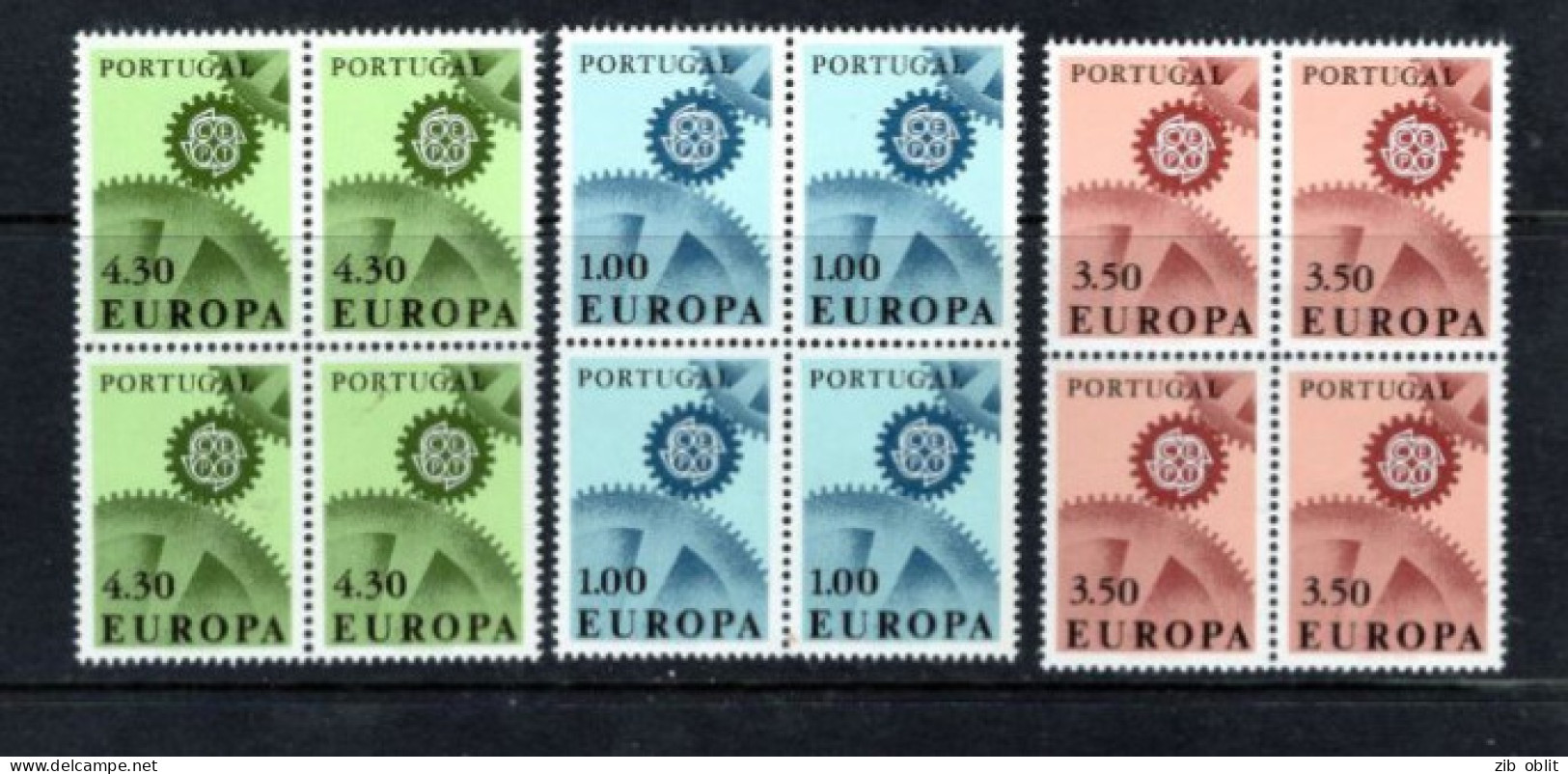 (alm) EUROPA CEPT 1967 BLOCS DE 4 Timbres Xx MNH  PORTUGAL - Neufs