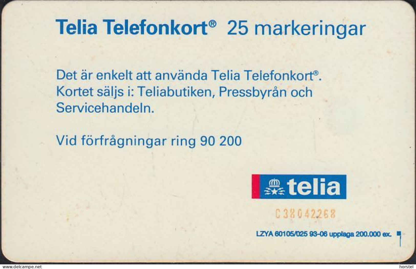 Schweden Chip 040 (60105/025) - Litttle Girl On The Phone - SC7 - 25 Units - C38042268 - Suecia