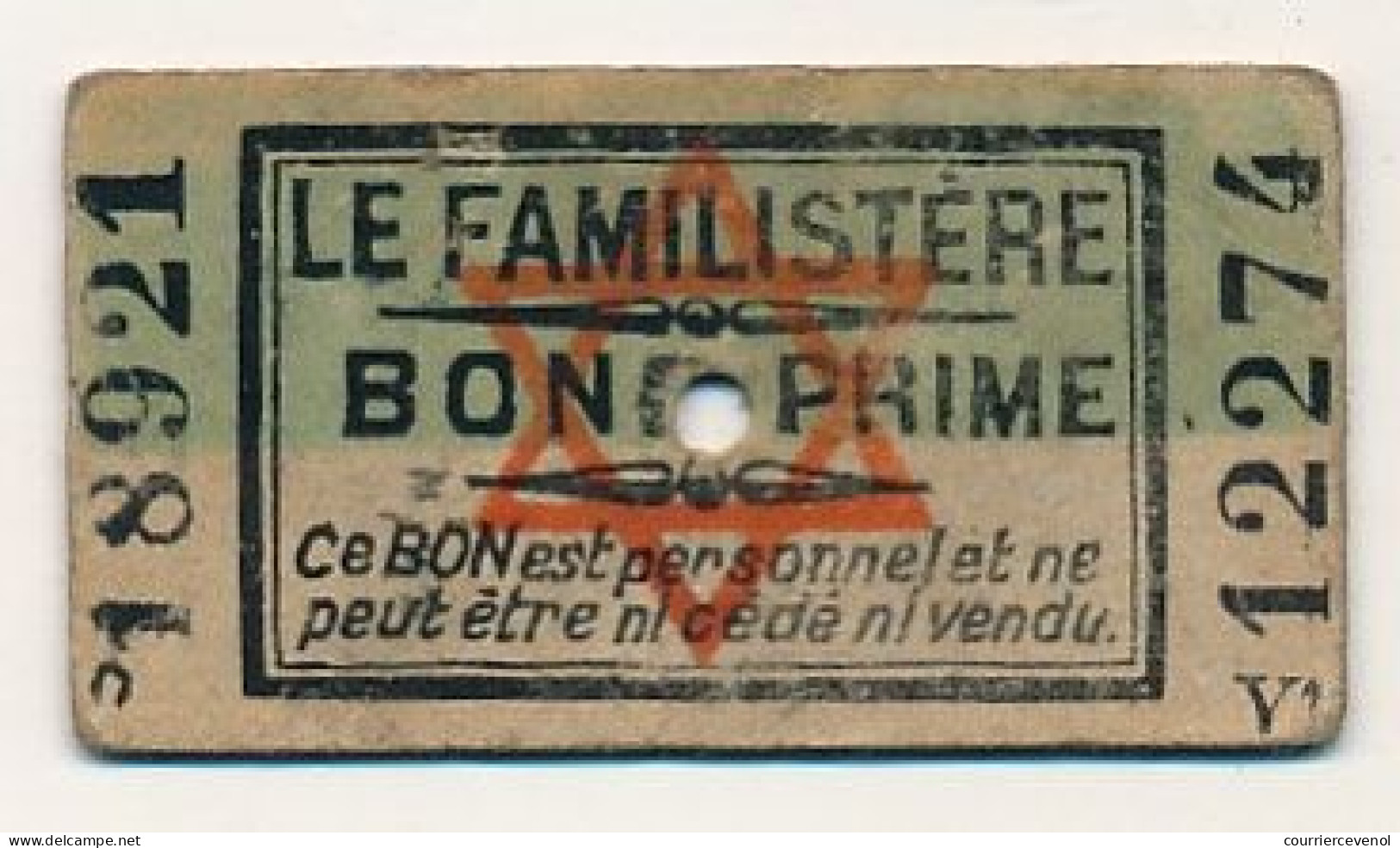 FRANCE - 7 X Bon Prime LE FAMILISTERE Tous Différents, étoile De David Au Centre, T Bon état - Bonds & Basic Needs