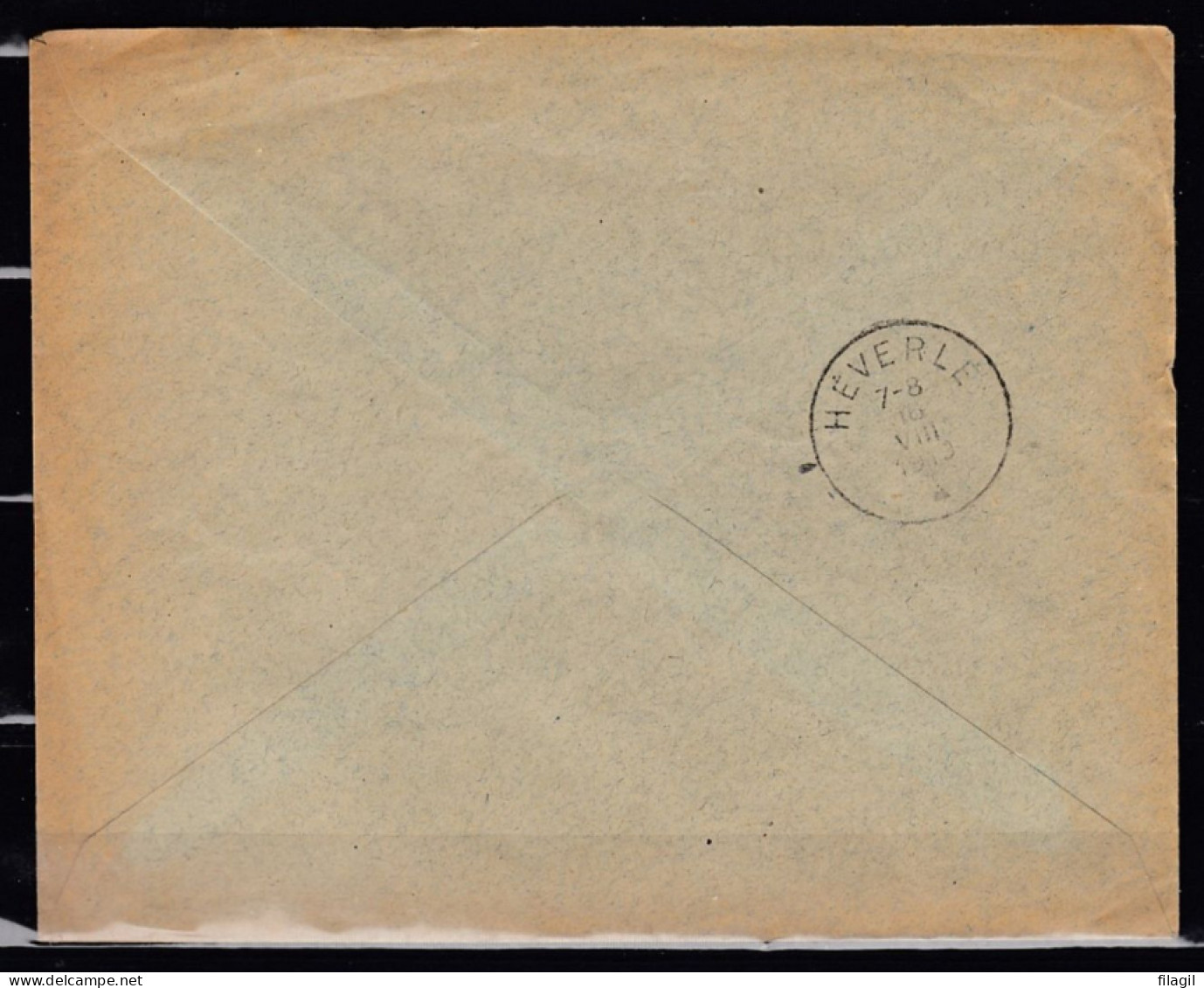 Brief Van Avelghem Naar Heverle-Lez-Louvain - 1914-1915 Croix-Rouge