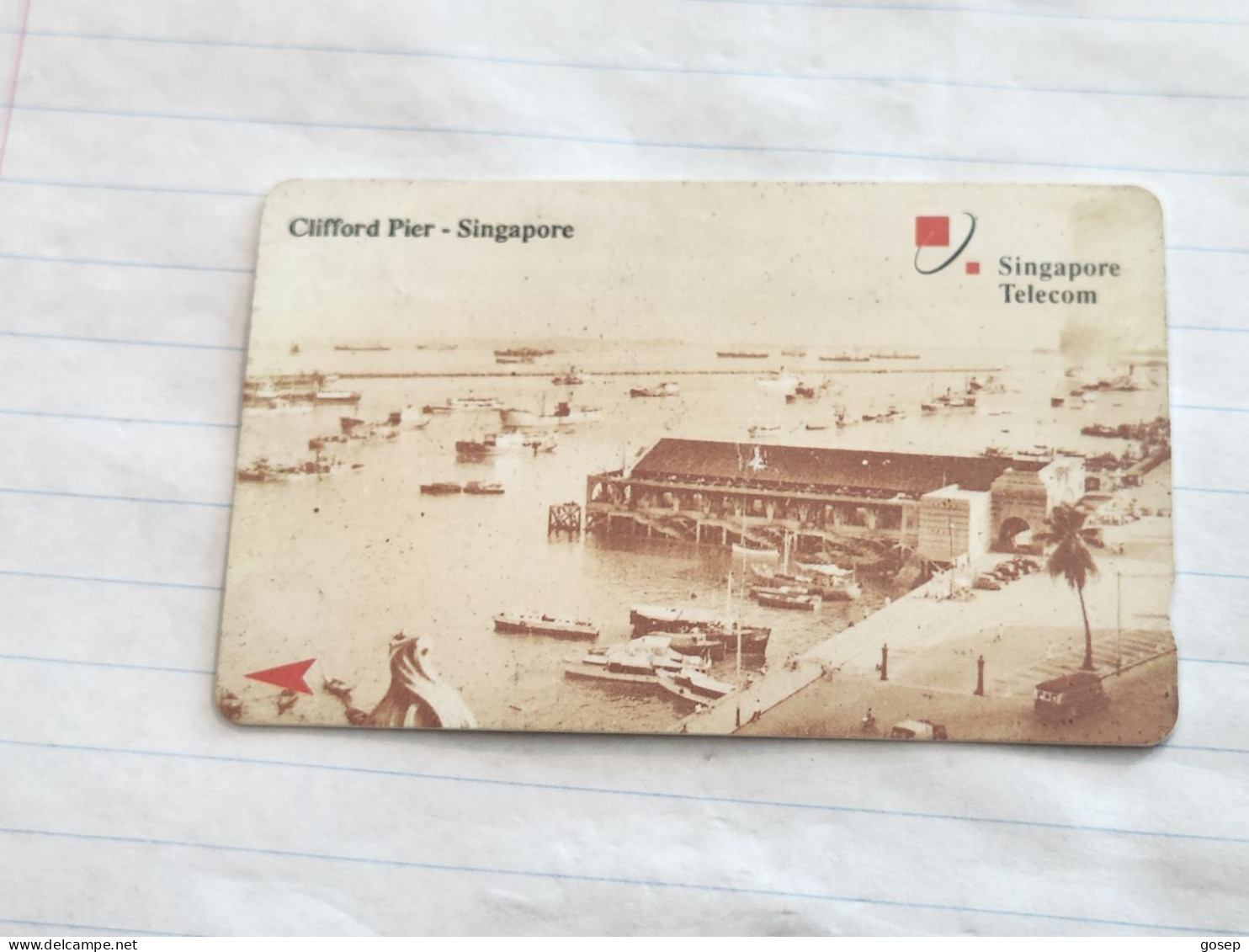 SINGAPORE-(23SIGA-b)-Clifford Pier-(150)(23SIGA-049447)($10)(1/1/1993)-used Card+1card Prepiad Free - Singapore