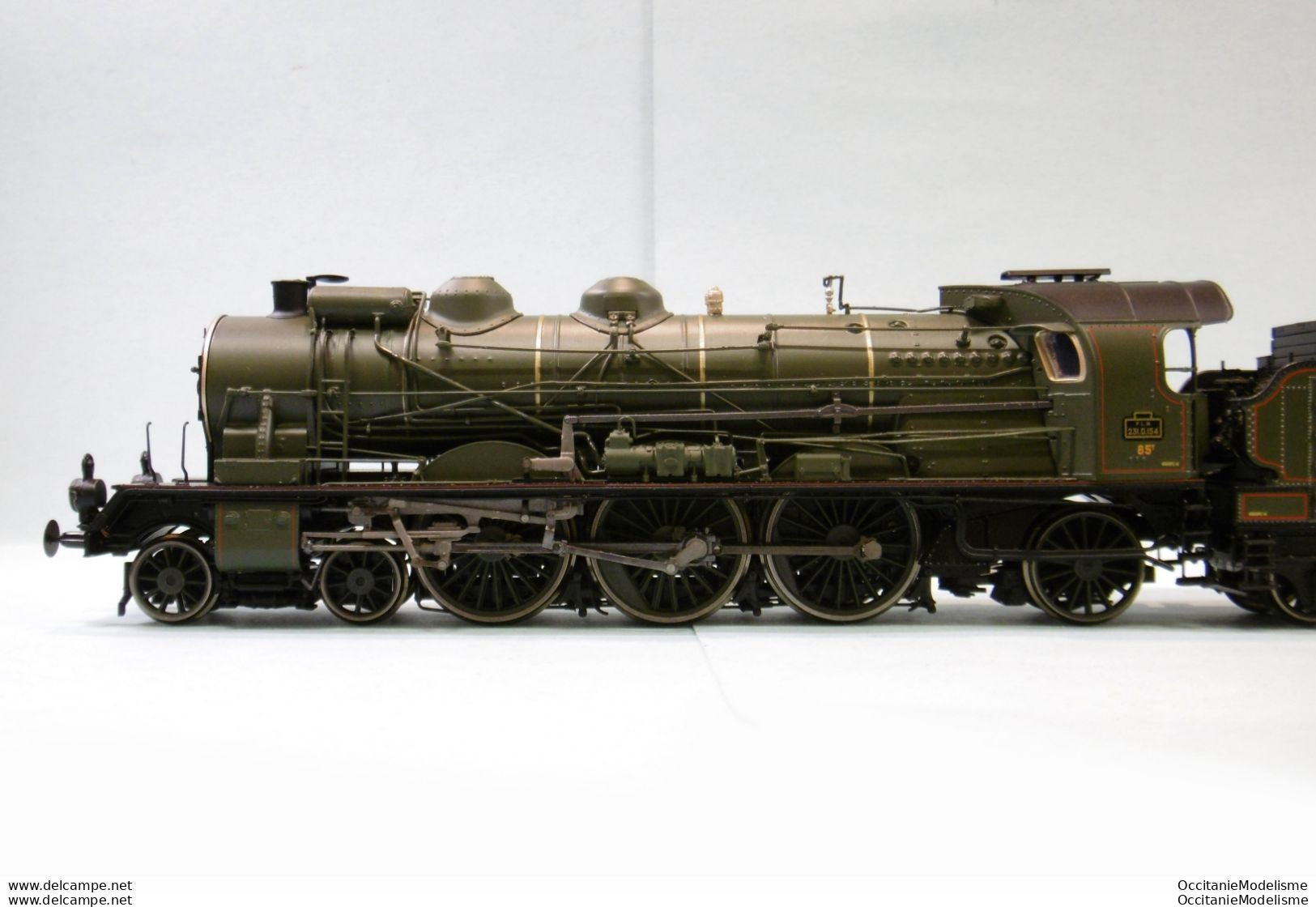REE - Locomotive vapeur PACIFIC 231 D 154 Dijon PLM ép. II Digital DCC Sound réf. MB-134 S Neuf NBO HO 1/87