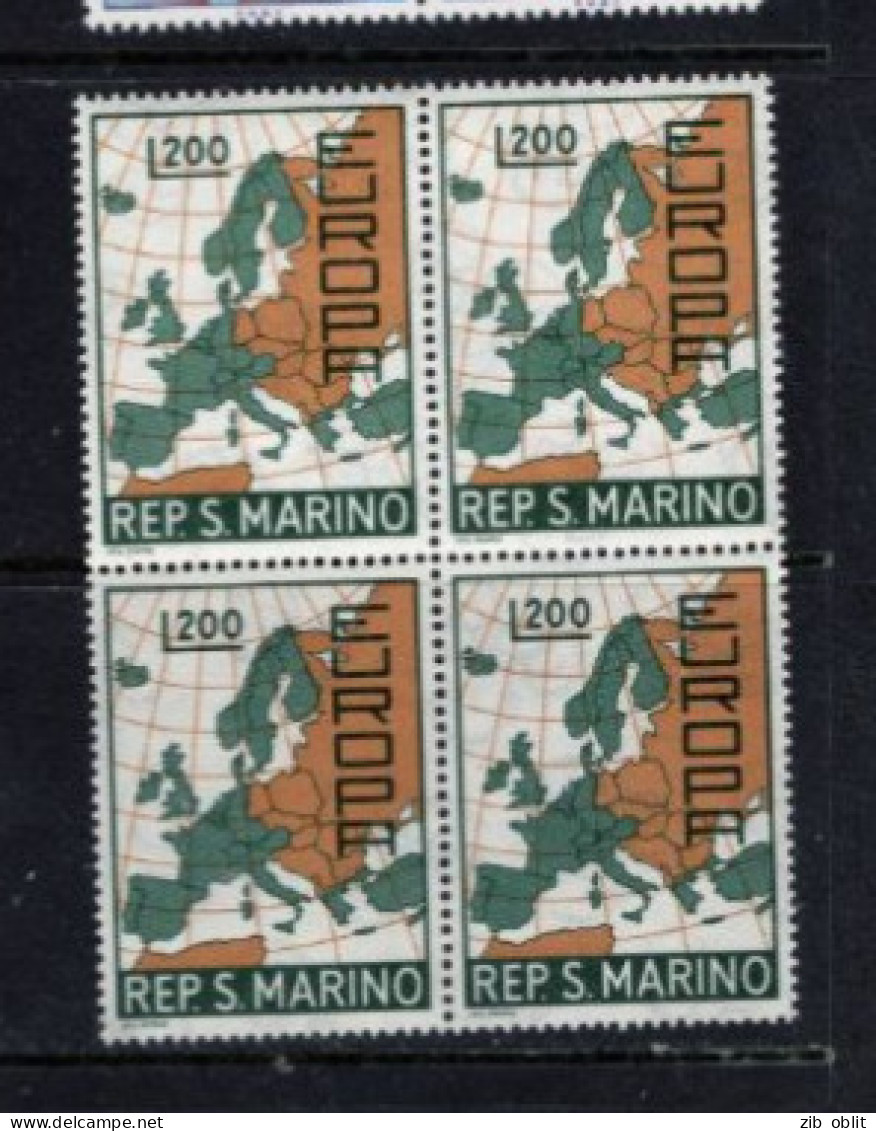 (alm) EUROPA CEPT 1967 BLOCS DE 4 Timbres Xx MNH  SAN MARINO - Neufs