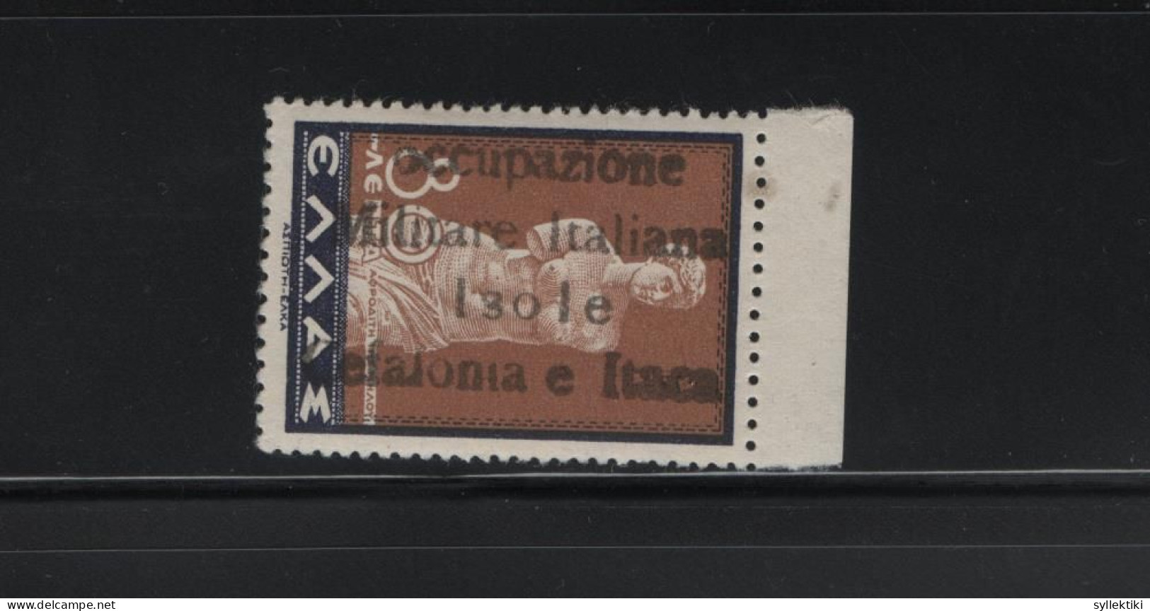 GREECE IONIAN ISLANDS 1941 ITACA 80 LEPTA MNH STAMP OVERPRINTED Occupazione Militare Italiana Isole Cefalonia E Itaca  H - Isole Ioniche