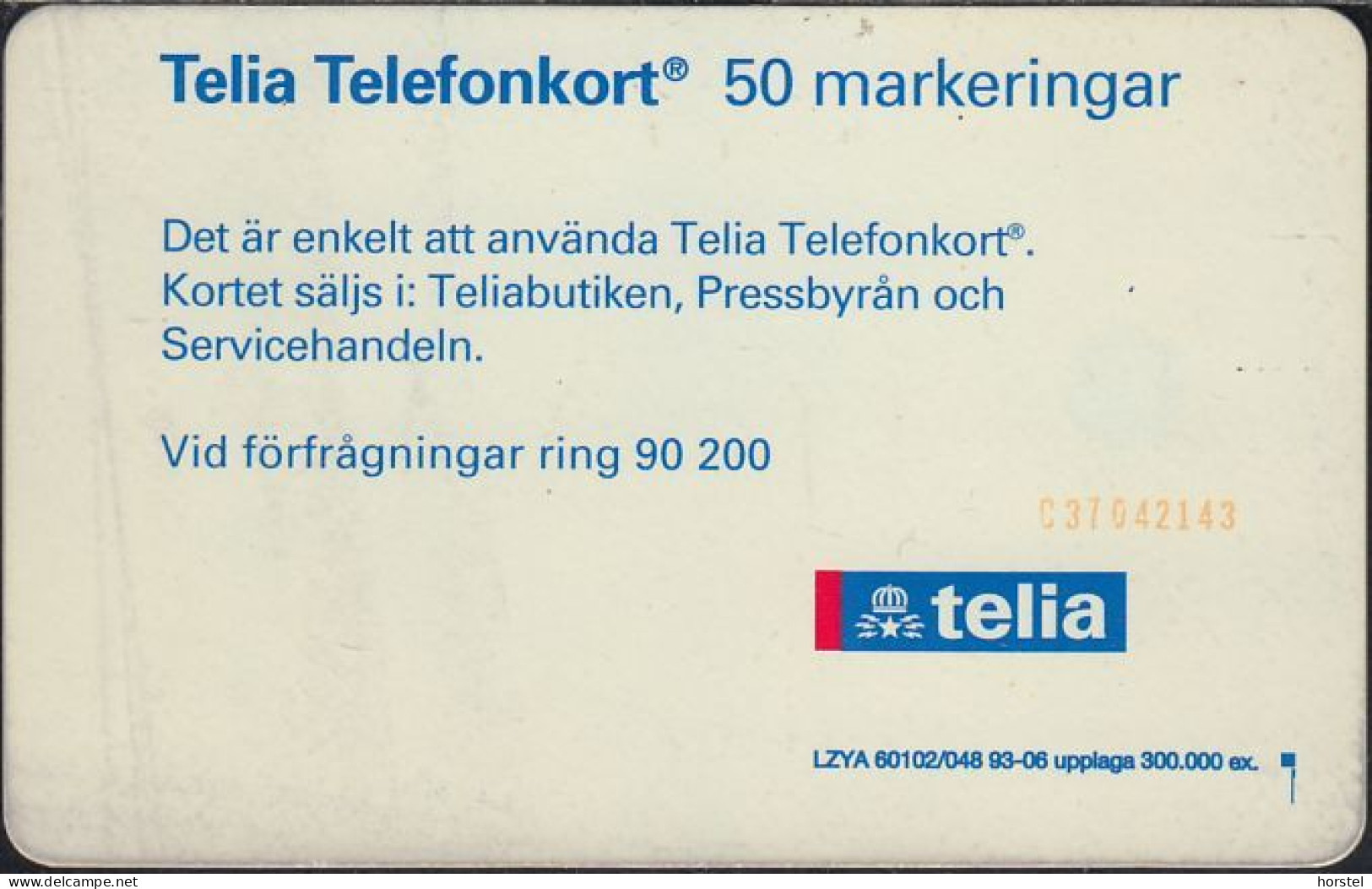 Schweden Chip 041 (60102/048) Woman On The Phone - SC7 - 50 Units - Red C37042143 (versetzt) - Suecia