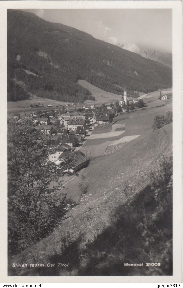 E1990)  SILLIAN - Osttirol - Wunderschöne FOTO AK - Blick über Felder U. Häuser Auf Kirche ALT ! - Sillian